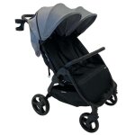 Poussette double compacte baby monsters happy twin - heather grey Poussette double compacte baby monsters happy twin - heather grey