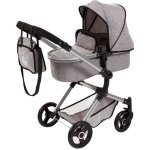 Poussette landau combi pour poupe gris - bayer design - neo vario - guidon ajustable - capote de protection ...
