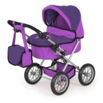 Poussette landau pour poupe fe rglable - bayer - rose - enfant - mixte