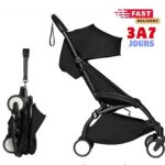 Poussette l�g�re compacte noire ? pliage ultra rapide ? d�s 6 mois ? format cabine avion ? confort et ...