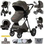 Poussette magiczc poussette 3 en 1siege autosac � langernouveau n�dossier r�glable0 - 3 anspliablebrun ...