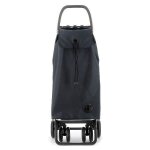 Poussette de march pivotantes rolser - imax - gris fonc - 4 roues
