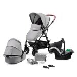 Poussette 3 en 1 combinée kinderkraft moov avec siège auto mink pro i - size système de voyage grandes ... Poussette 3 en 1 combinée kinderkraft moov avec siège auto mink pro i - size système de voyage grandes ...