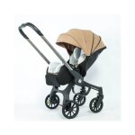 Poussette multifonctionnelle 4 en 1 pliable avec si�ge auto landau portable b�b�. kaki