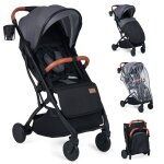 Poussette nouveau - n� pliable � une main costway - capote r�glabledossier inclinable - panierhousse ...