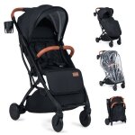 Poussette nouveau - n� pliable � une main costway - capote r�glabledossier inclinable - panierhousse ...