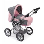 Poussette pour poupée - bayer chic 2000 - leni combi - gris - rose clair - À partir de 3 ans Poussette pour poupée - bayer chic 2000 - leni combi - gris - rose clair - À partir de 3 ans