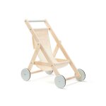 Poussette poupe en bois - kids concept - fille - beige - enfant