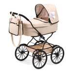 Poussette pour poup�e - claudio reig - classique - beige - polyester - d�s 6 mois