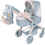 Poussette de poupes - de cuevas - modle coco - pliable - 3 en 1 - roues avant rotatives