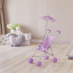 Poussette de poup�e avec ombrelle teamson kids violet 49 x 27 x 53