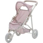 Poussette de poupe teamson kids rose / gris 61 x 33 x 54