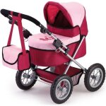 Poussette pour poupée trendy - bayer - gris et rouge - pour poupées jusquà 46 cm Poussette pour poupée trendy - bayer - gris et rouge - pour poupées jusquà 46 cm