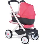 Poussette smoby bb confort combi 3 en 1 - roues silencieuses - rose