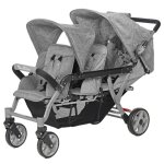Poussette triple familidoo lidoo h3e + ergondrive full grey