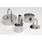Poussoir pour cercle à mousse d : 10 cm - inox Poussoir pour cercle à mousse d : 10 cm - inox