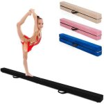 Poutre de gymnastique pliable 210cm pour enfants costway - poign�es de transport - 4 patins antid�rapants ...