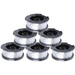 Poweka lot de 6 bobines de fil pour coupe - bordures black & decker stc1820 stc1820cm stc1840 stc1840epc ...