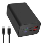 Power bank 45w30000mah batterie externe charge rapide batterie externe usb c in & out batterie portable ...