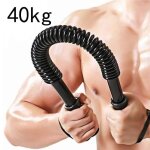 Barre  ressort de musculation 40kg - power twister professional pour pectoraux et paules