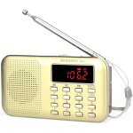 Pr11 poste radio portable radio fm am piles et secteur mp3 enceinte support tf card / usb torch convient ...