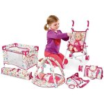 Ma premi�re poup�e b�b� set du berceau poussette chaise haute (poup�e non incluse) deao