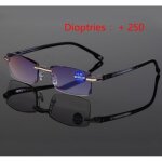 Prescription + 250 anti - lumire bleue bloquant les lunettes de lecture sans lh1119acglshj05t v4
