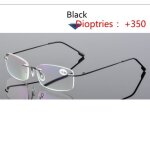 Prescription + 350 2021 ultralight tr90 memory titanium rimless lunettes de lecture lunettes lh1119ikgls09rf ...