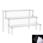 Pr�sentoir 3 niveaux acrylique - 1 pi�ce 30x21x15cm transparent - convient pour artisanat pr�sentation ...