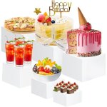 Presentoir aperitif buffet cube presentoir a gateau en acrylique presentoir parfum supports de buffet ...