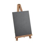 Pr�sentoir chevalet tableau ardoise 15x30x19cm beige ivoire cr�me �cru naturel taupe