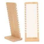 Pr�sentoir de collier en bambou porte - bracelet blanc organisateur de magasin de bijoux