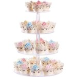 Prsentoir  cupcakes prsentoir  cupcakes acrylique rond  4 niveaux support  ptisserie tour  dessert ...