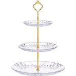 Prsentoir  gteaux 3 niveaux support gateau avec tige mtallique porte - gteaux et support  desserts ...