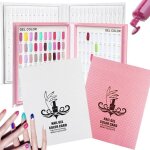 Pr�sentoir vernis � ongles 2 pi�ces 120 + 216 couleurs livre affichage nuancier nail salon professionnel ...