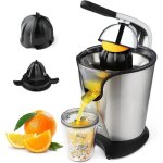 Presse - agrume lectrique presse oranges  levier avec 2 cnes et bec anti - gouttes 160w extracteur ...