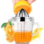 Presse - agrumes manuel presse - citron orange agrumes avec tasse à mesurer en verre de 20oz et alésoir ... Presse - agrumes manuel presse - citron orange agrumes avec tasse à mesurer en verre de 20oz et alésoir ...