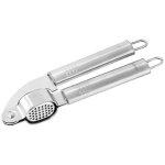 Presse ail - fackelmann - ovale - acier inoxydable - couleur gris - ustensile de cuisine