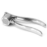 Presse ail - professionnel - alliage zinc / acier inox - ergonomique - nettoyage facile - argent
