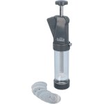 Presse  biscuits - birkmann - easy baking - plastique - inclus 10 disques  motif - 8 x 28 x 6 cm