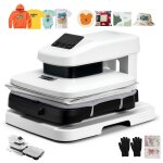 Presse � chaud automatique pour t - shirts - vevor - presse � transfert thermique - plateau chauffant ...