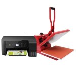 Presse � chaud - pixmax - 38x38cm - imprimante sublimation - �cran tactile - rouge