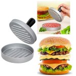 Presse  hamburger - mtal - 115 cm - poigne dtachable - revtement antiadhsif