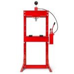 Presse hydraulique datelier - eberth - 30t - r�glable en 8 positions - manom�tre inclus - hauteur 1070mm ...