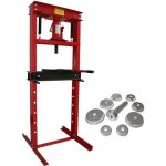 Presse hydraulique datelier sur bati 12 tonnes sans manometre + 9 adaptateurs pour presse Presse hydraulique datelier sur bati 12 tonnes sans manometre + 9 adaptateurs pour presse