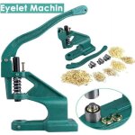 Presse  oeillets manuelle professionnelle - 3 matrices - 900 oeillets - vert
