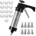 Presse � p�tisserie seringue � p�tisserie en acier inoxydable kit de d�coration machine � gla�age pour ...