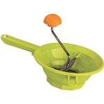 Presse - puree plastique vert a manivelle 20 cm - livre avec 1 disque inox - passe au lave - vaisselle ...