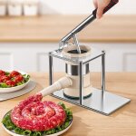 Presse � saucisses � levier vertical - mlbq - 5 buses - acier inoxydable - base � ventouse antid�rapante ...