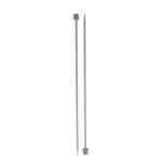Prima mercerie aiguilles � tricoter m�tal 30 cm de 2mm � 45 mm